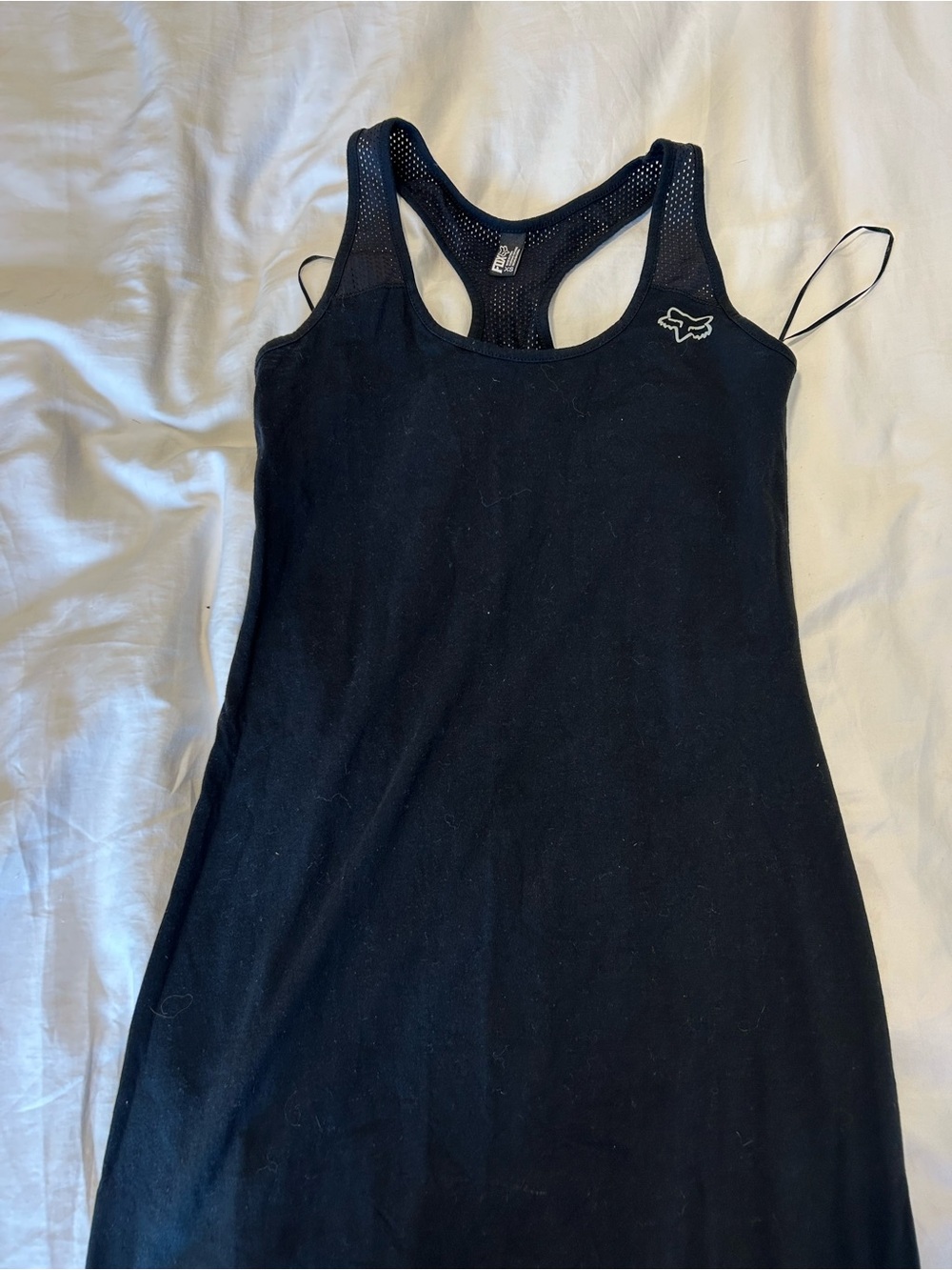 Y2K FOX race back black maxi dress XS - Picture 9 of 9